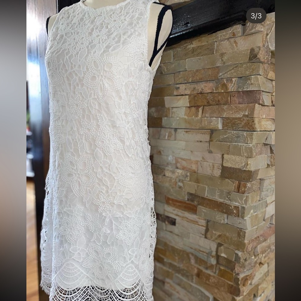 Lace white dress